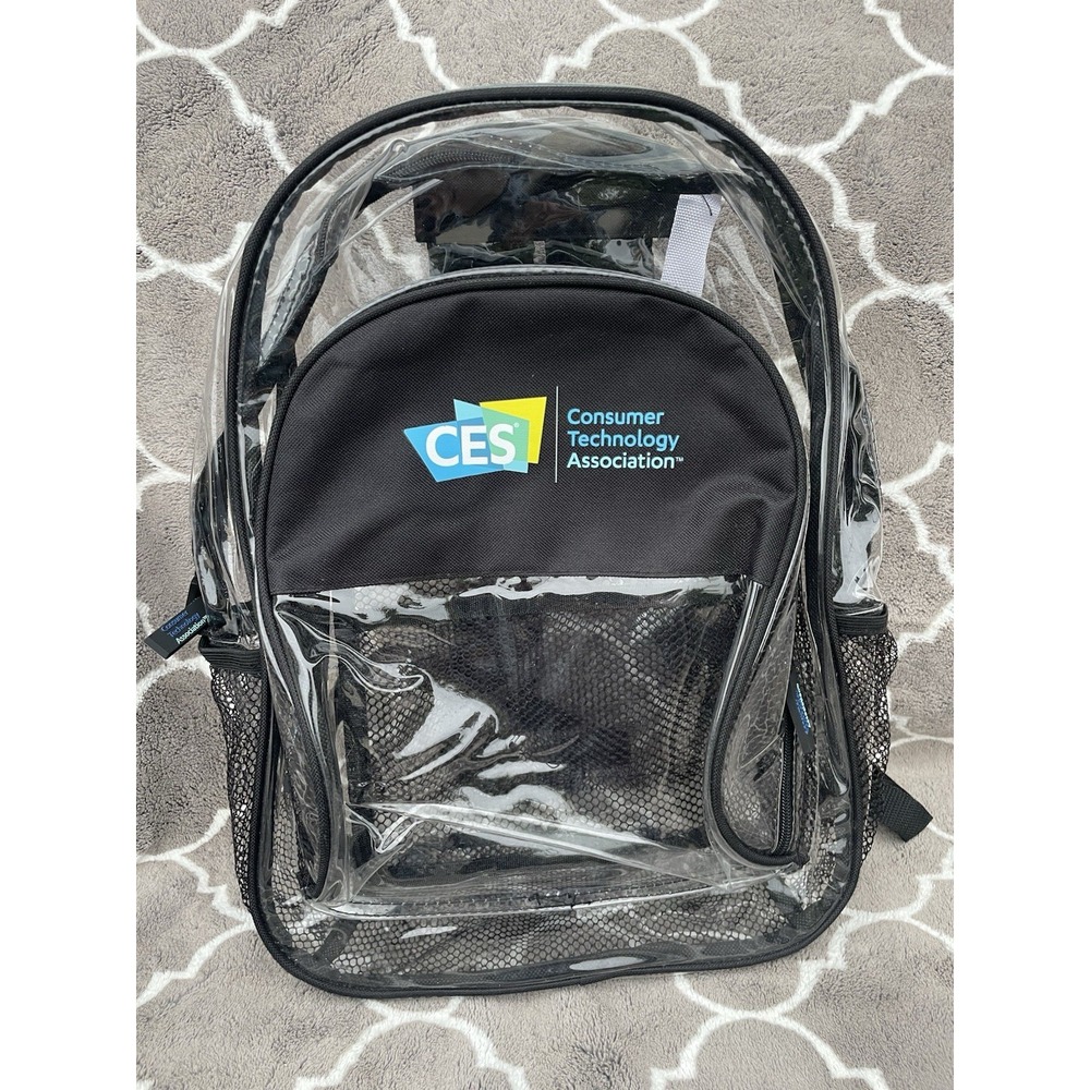 Official International CES Las Vegas Show Backpack Consumer Electronic Clear